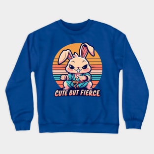 Cute But Fierce Rabbit/Bunny! Crewneck Sweatshirt